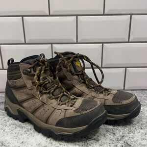 Columbia Redmond Mid Waterproof Hiking Boots Mens 8 Cordovan‎ YM5144-231
